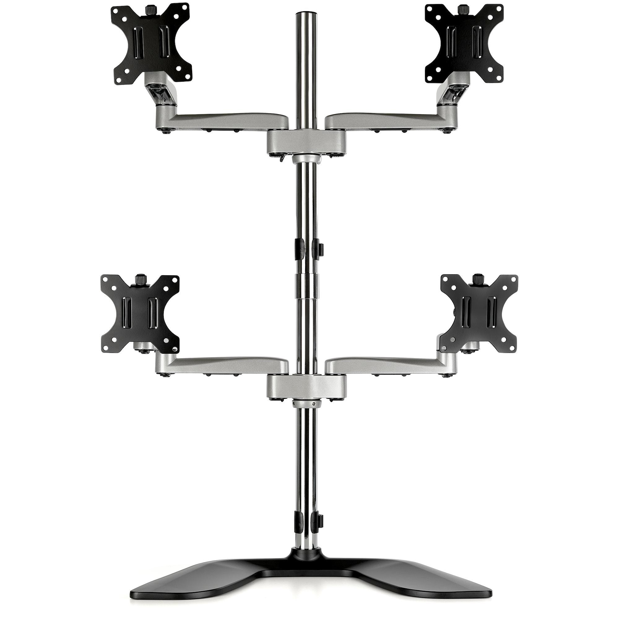 Startech.Com Base Soporte De Escritorio Para 4 Monitores - Articulado - En Acero Y Aluminio