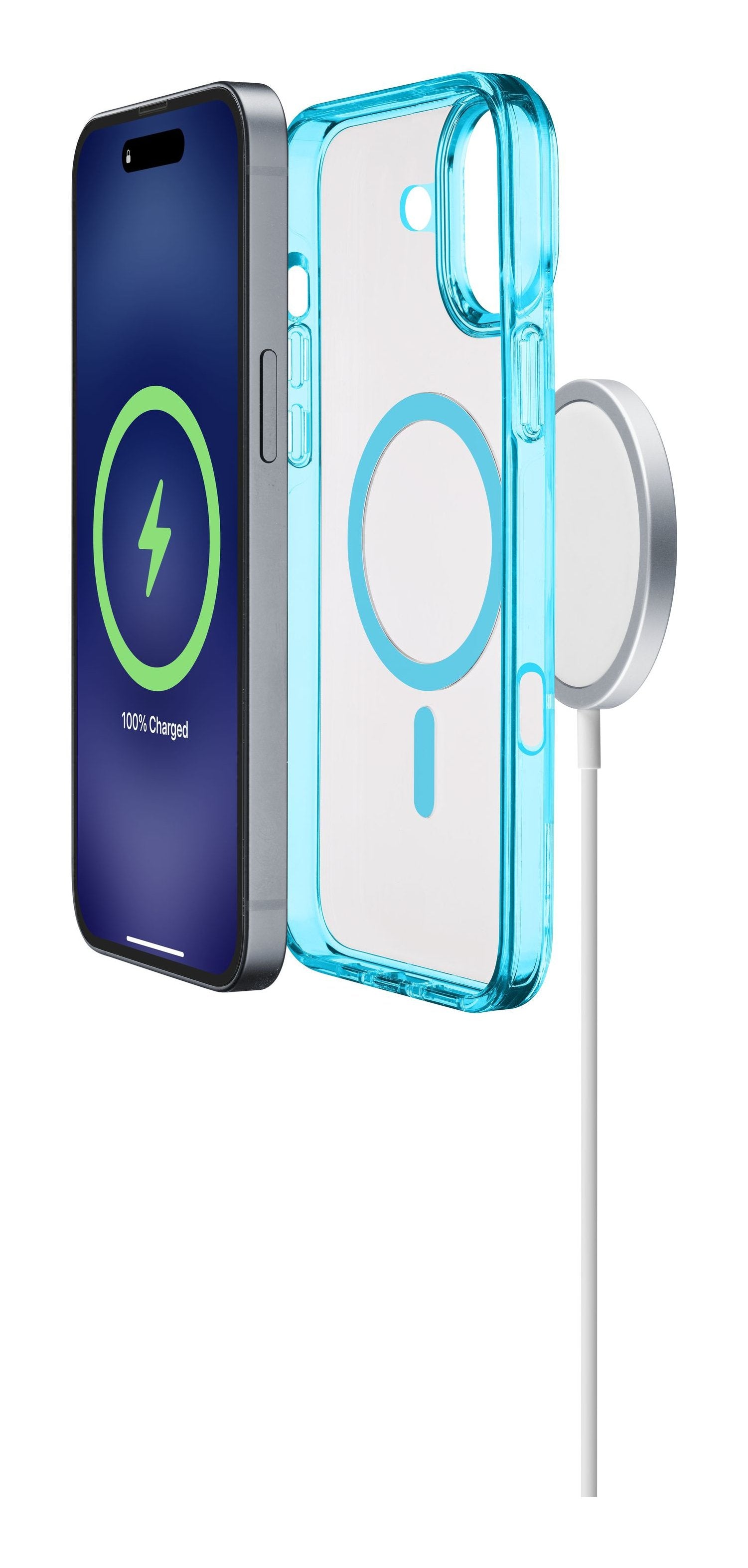 Cellularline Iconic Mag Magsafe Case Iphone 16 Light Azul