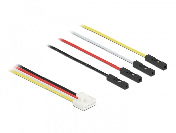 Delock 86947 Cable De Conversión Iot Grove 4 X Pin Macho A 4 X Jumper Hembra 20 Cm