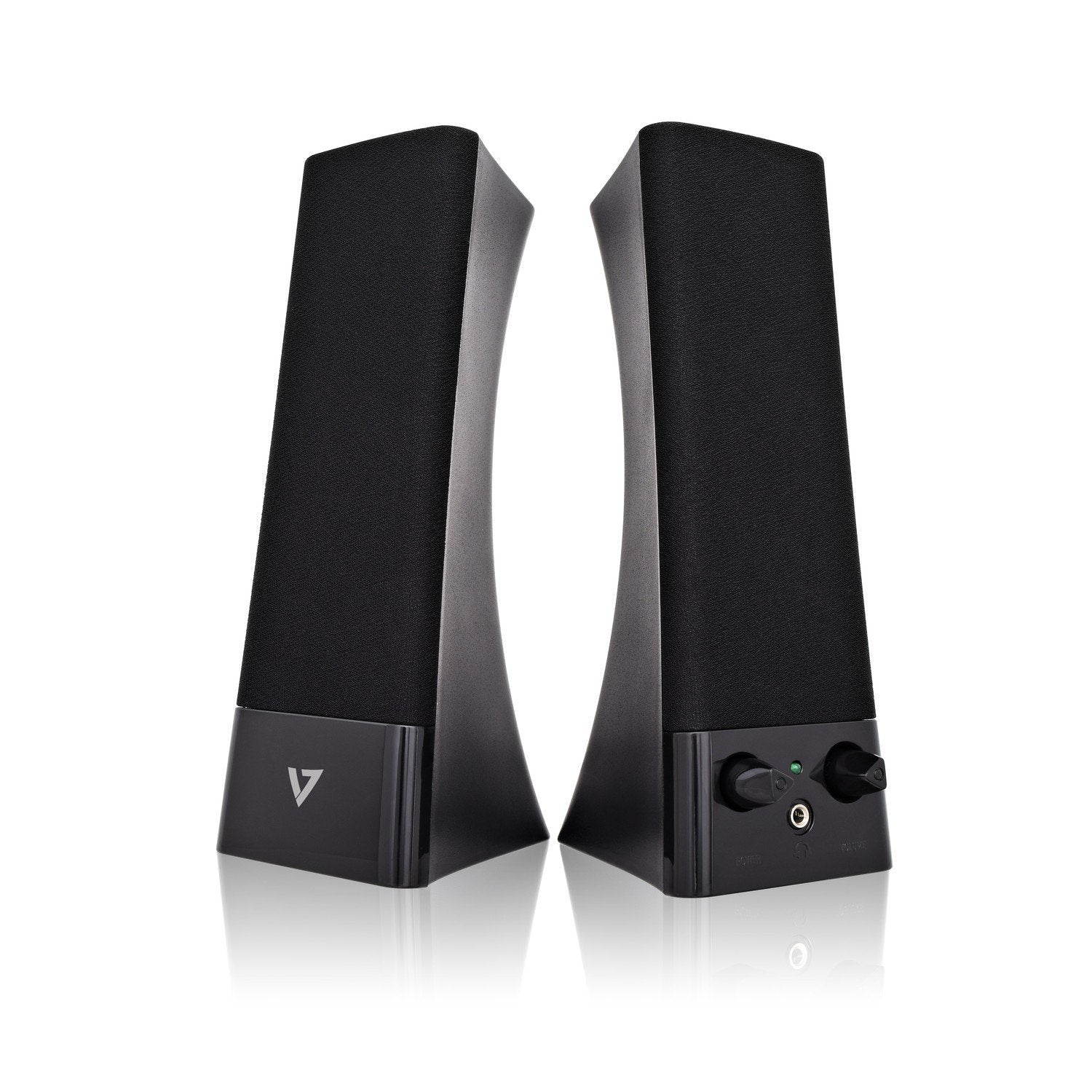 V7 Altavoces Estereo 10w Usb Negro Sp2500-Usb-6e