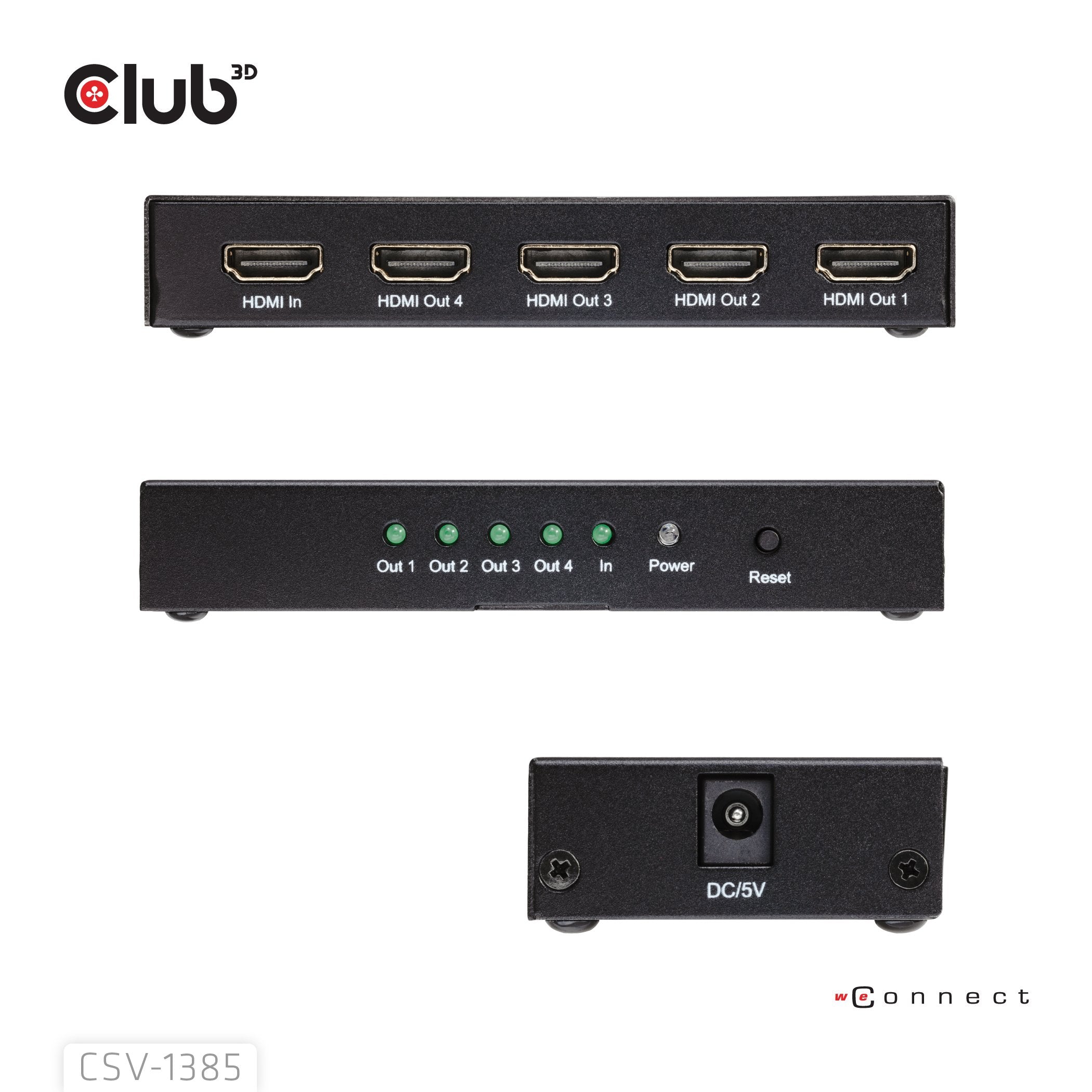 EAN 8719214473198 - CLUB3D Umschalter 4x HDMI imagen 6
