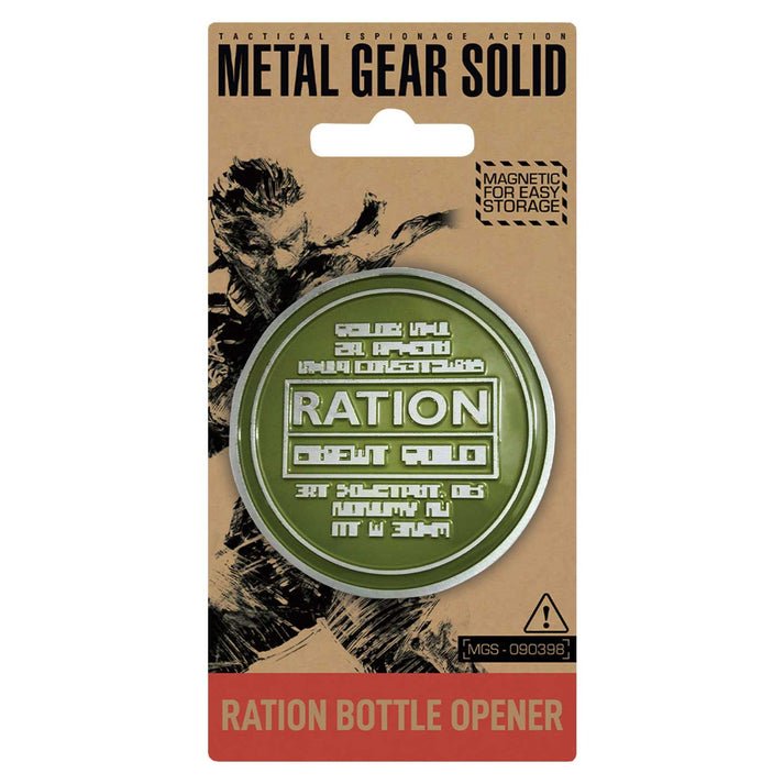 Fanattik Flaschenöffner Magn. Rückseite Metal Gear Ration