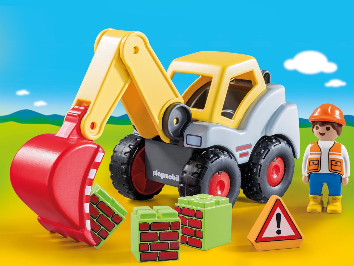 Playmobil 1.2.3 Pala Excavadora