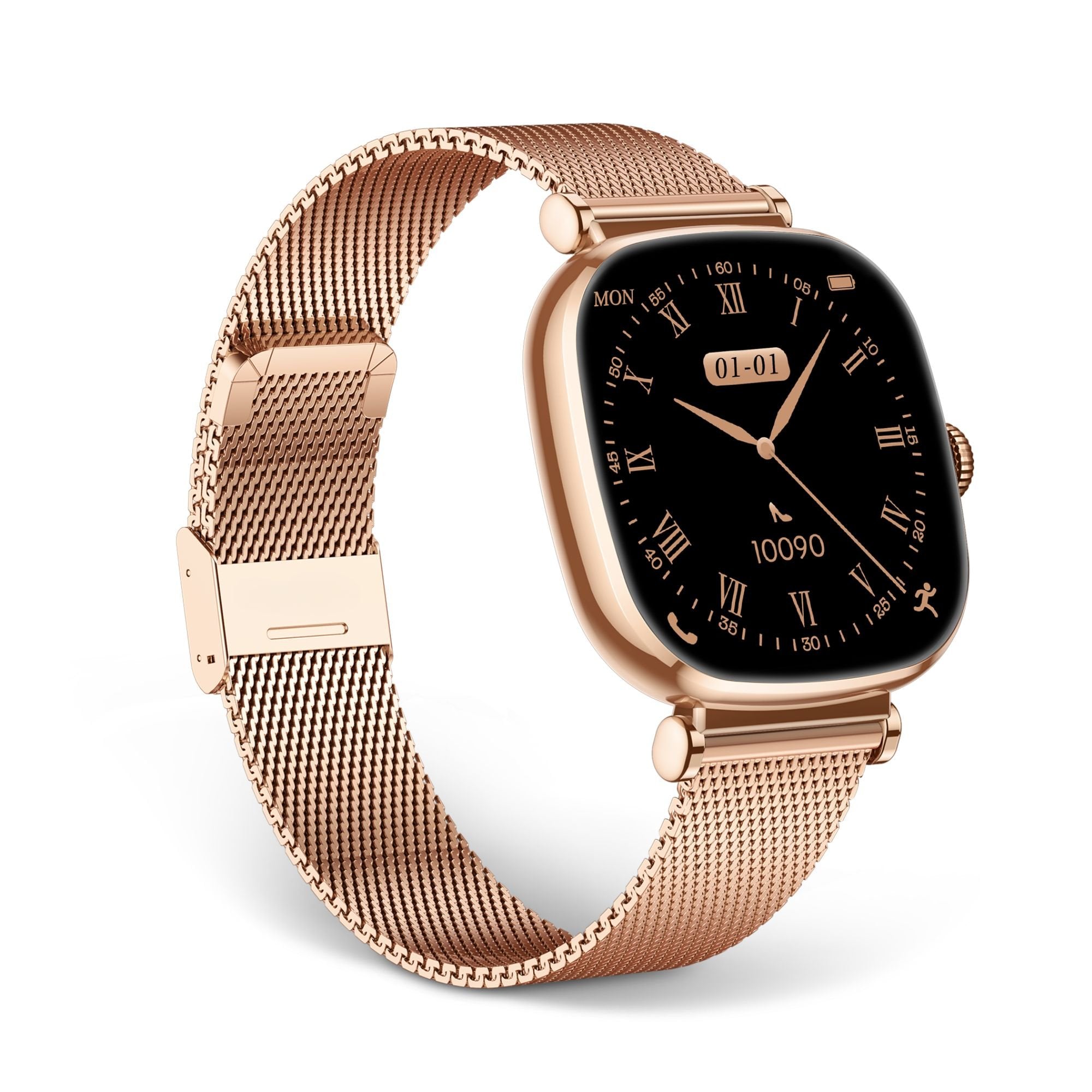 Ksix Iria Rosa Smartwatch 1.7" 2 Correas (Metal + Silicona)