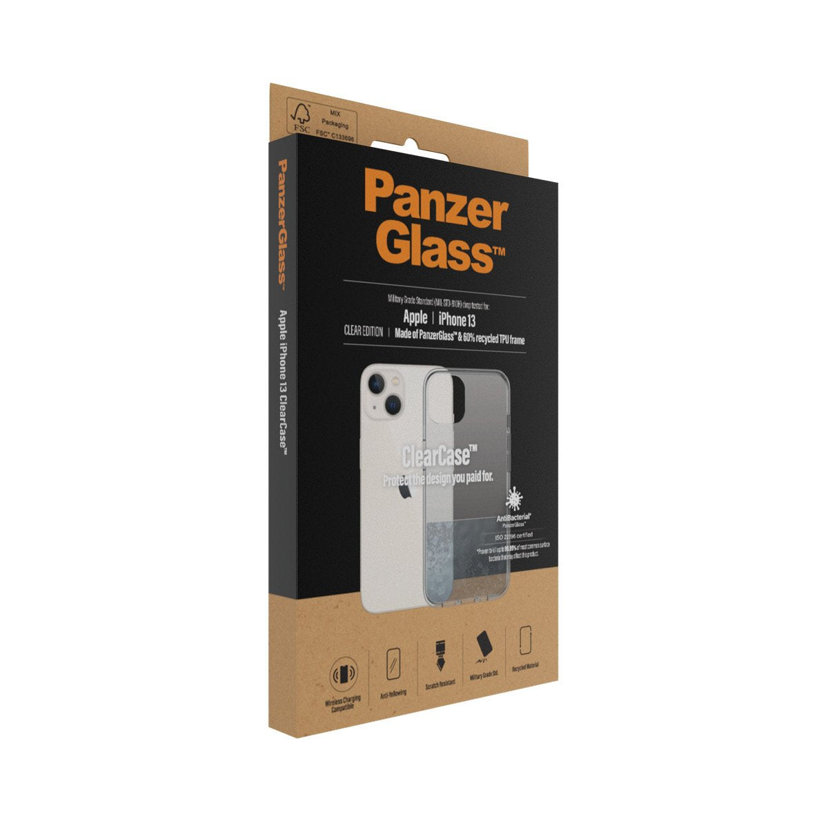 EAN 5711724003134 - PanzerGlass ® ClearCase iPhone 13 funda para teléfono móvil 15,5 cm (6.1") Transparente imagen 4
