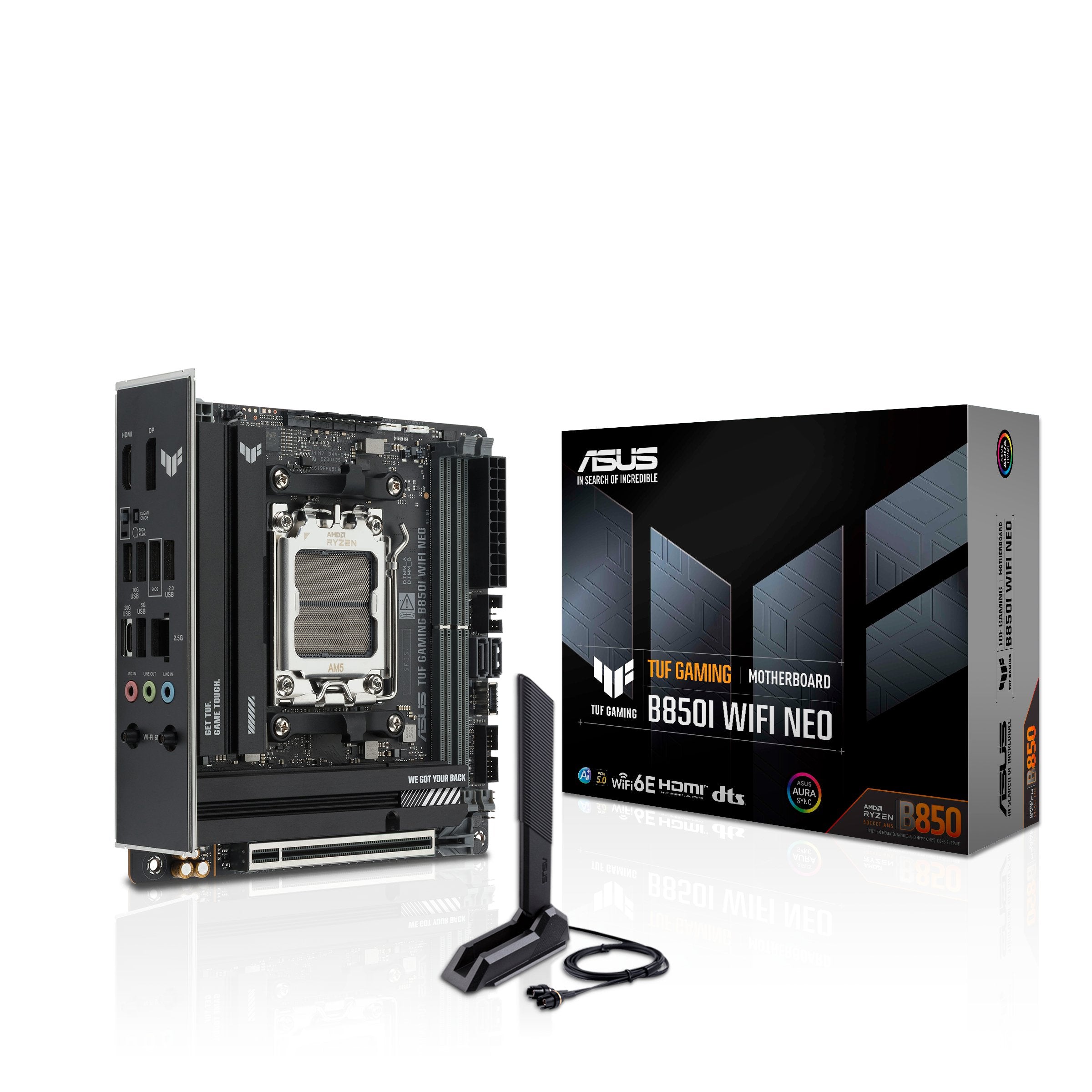 Asus Tuf Gaming B850i Wifi Neo Amd,Am5,Ddr5,Atx