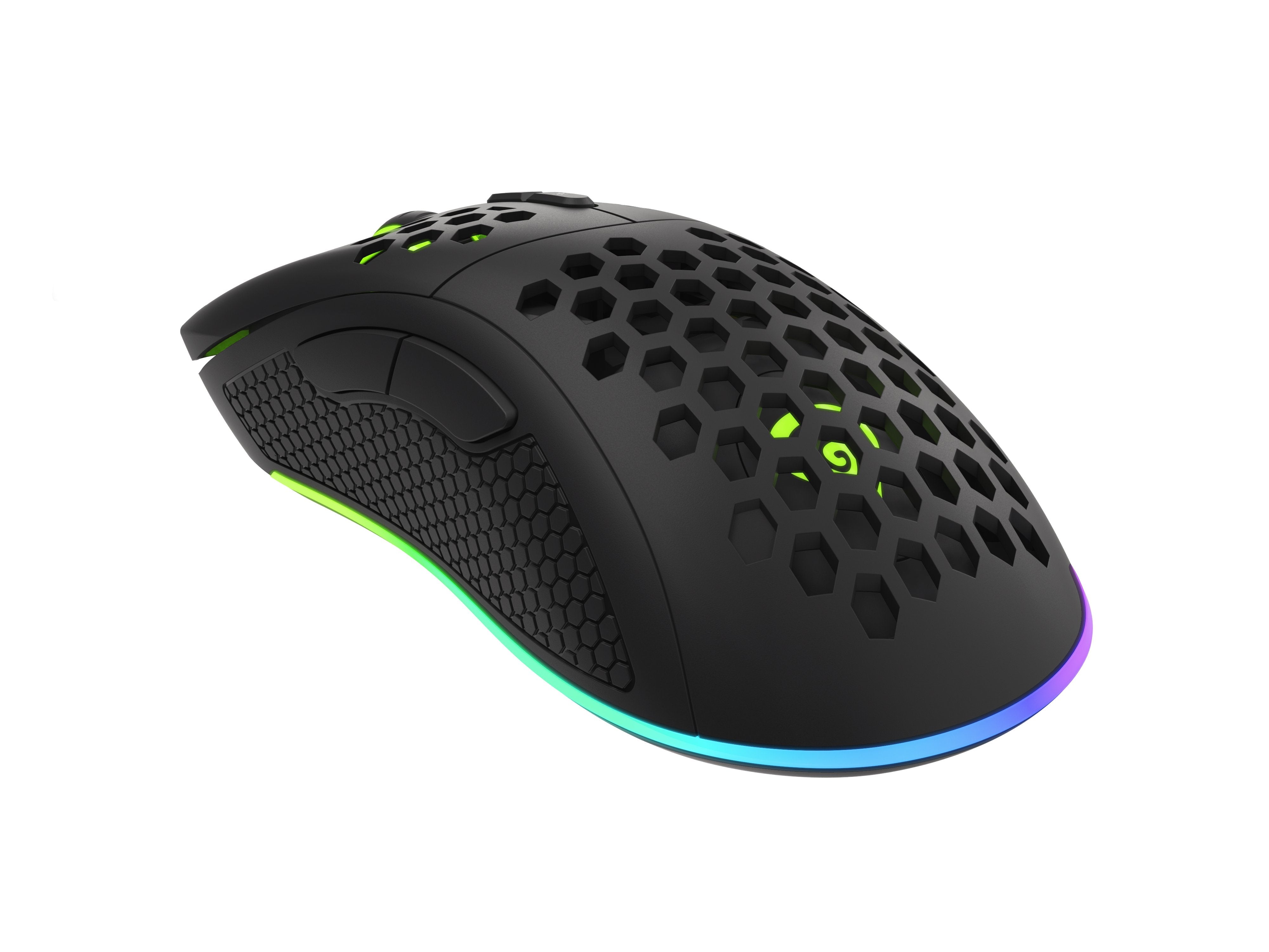 Krypton 555 8000dpi (Paw3333) Ratón Rgb Retroiluminación Negra
