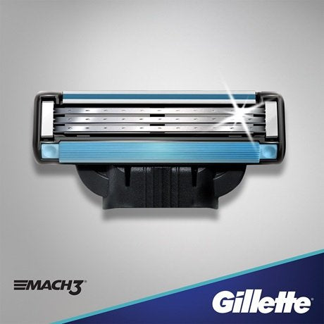 EAN 7702018466221 - Gillette Mach 3 hojilla de afeitar 4 pieza(s) Hombres imagen 1