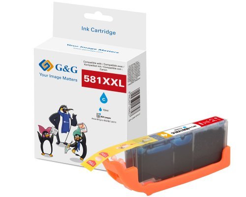G&G Xxl-Druckercartucho Compatible Con Canon Cli-581c Xxl