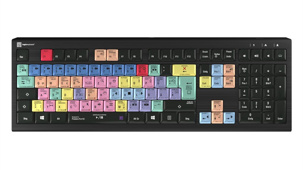 EAN 5707795018832 - Logickeyboard LKB-PPROCC-A2PC-DE teclado Ratón incluido Juego USB QWERTZ Alemán Negro imagen 1