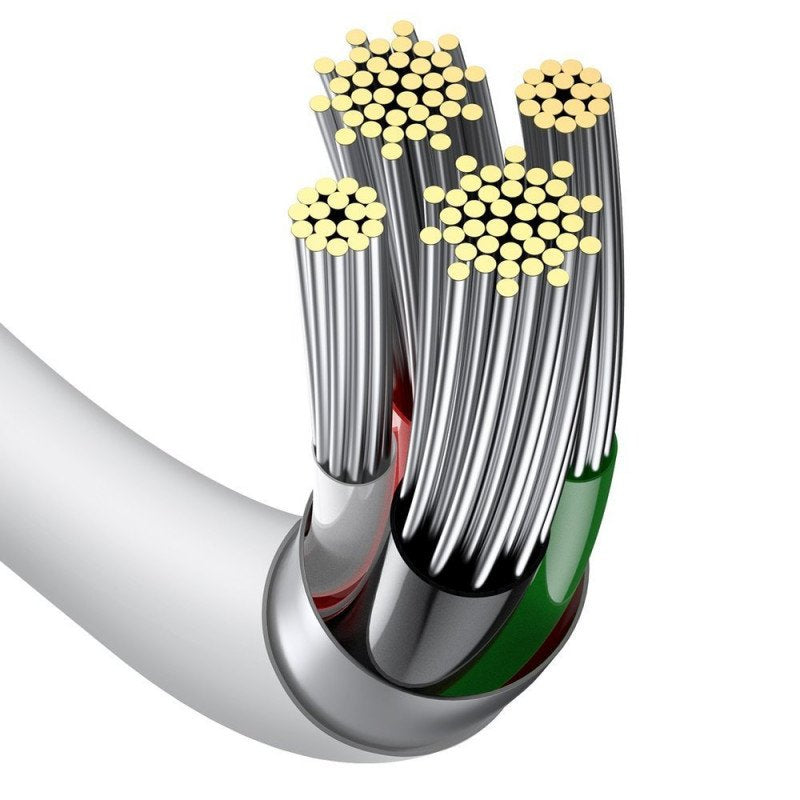 Baseus Lightning Superior Series Cable, Fast Charging, Data 2.4a, 2m White (Calys-C02)