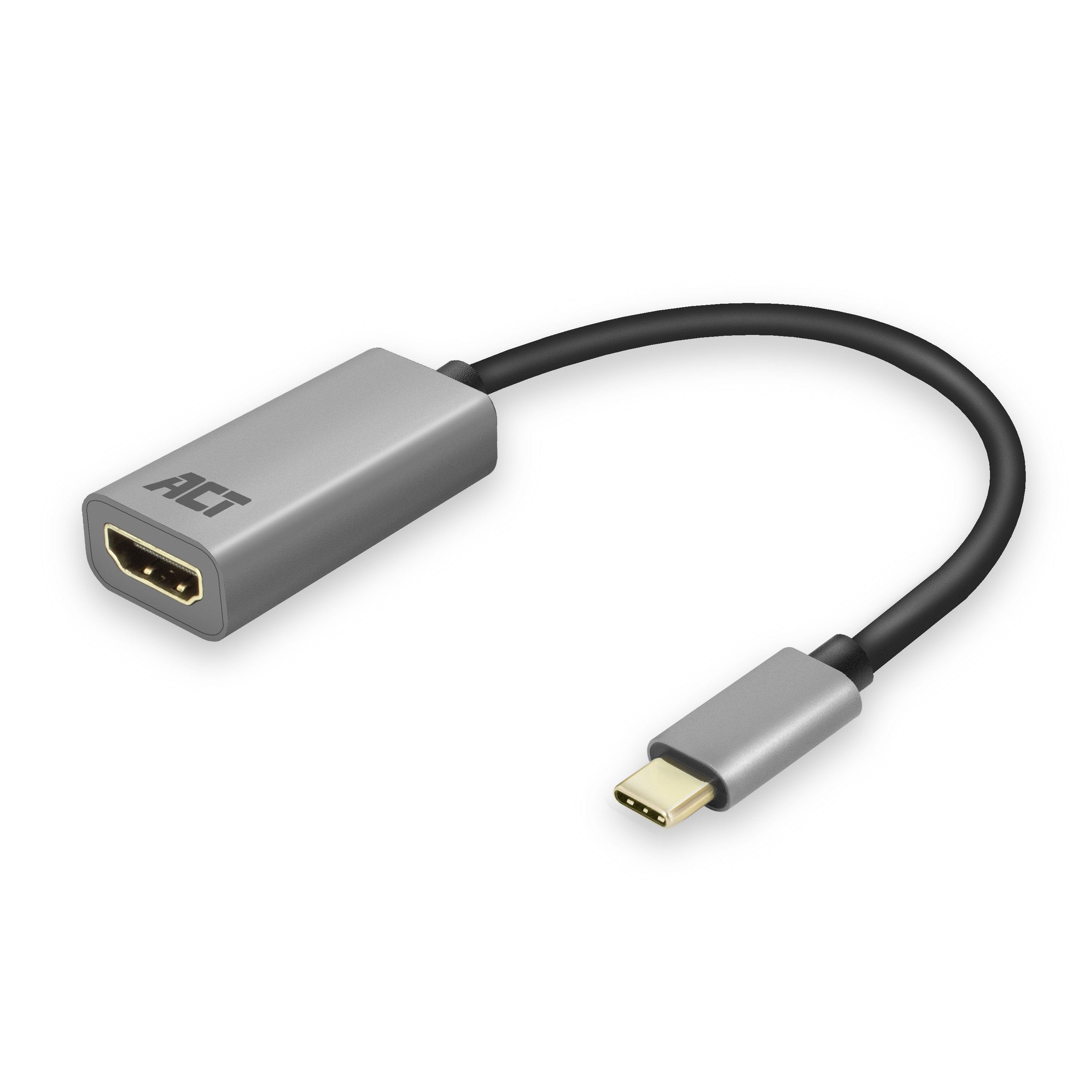 Adaptador Usb-C  Hdmi  4k  0,15 M  Aluminioconvertidor De Vídeo Y Audio De Usb-C A Hdmiresolución Máxima De 4096 X 2160 (4k) A 60 Hz
