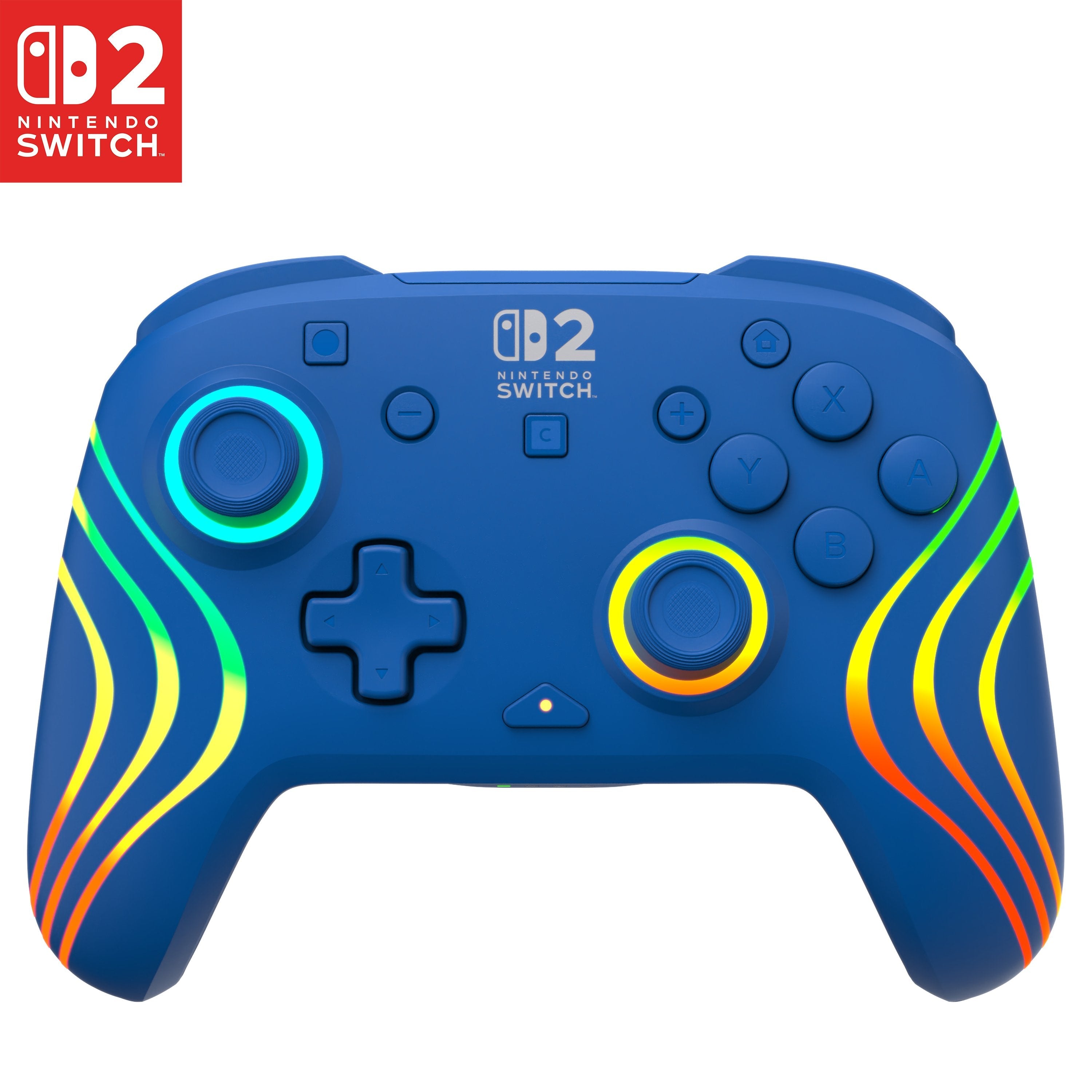 Turtle Beach Afterglow Azul Mando De Juego Rgb Inalámbrico Para Nintendo Switch 2