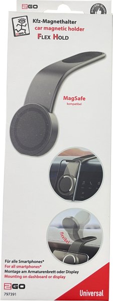 2go Flexhold Smartphone Negro Cargador Inalámbrico Auto