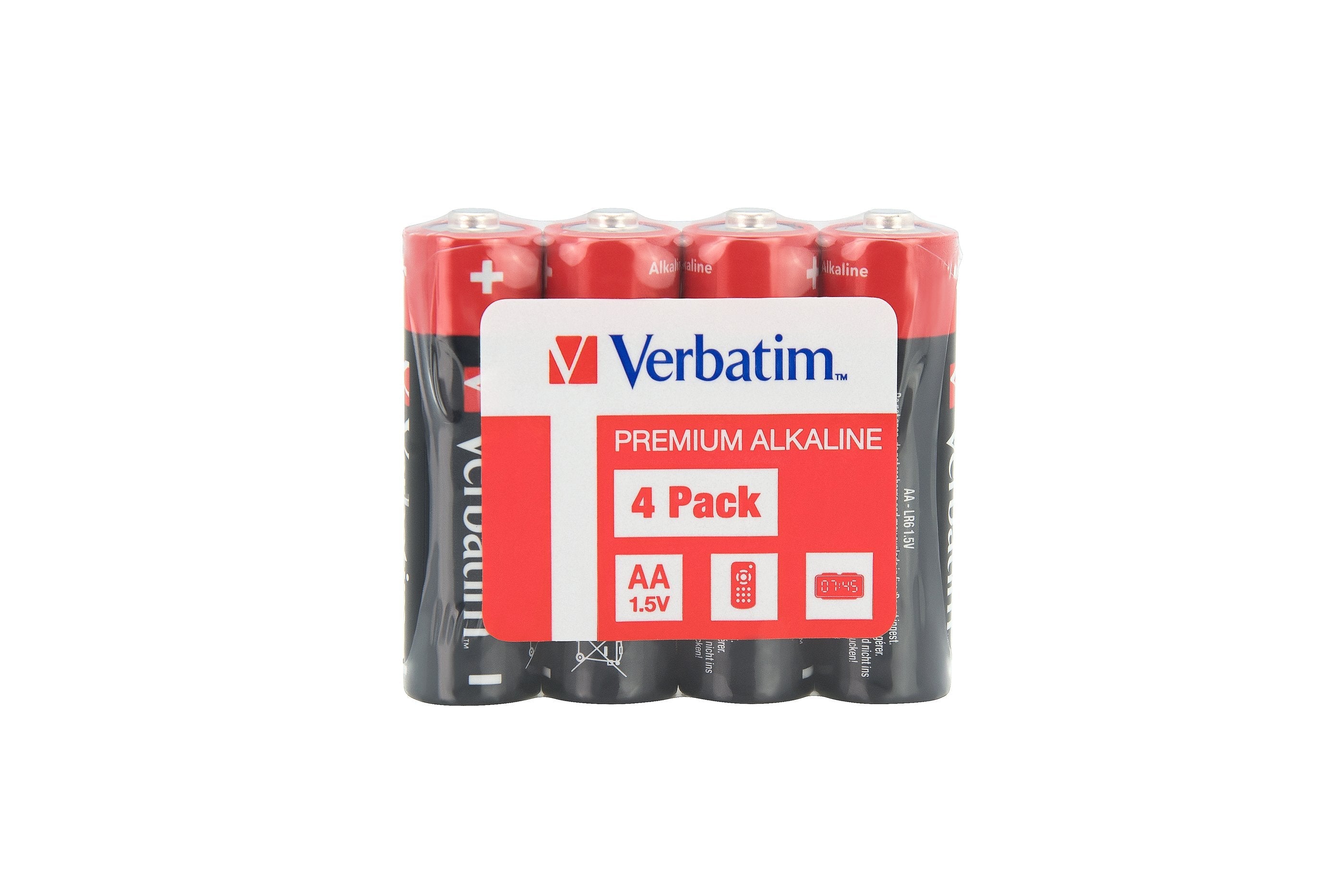 Verbatim Bateria Alkaline, Mignon, Aa, Lr06, 1.5v   Pack 4 Pilas