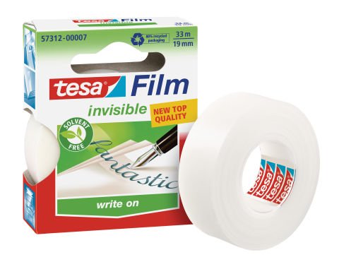 Tesa Tesafilm Invisible, 1 Rollo, 19 Mm, Cinta Adhesiva