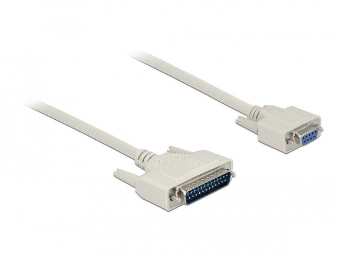 Delock Serielles Cable D-Sub 25 Stecker Zu D-Sub 9 Buchse 1 M