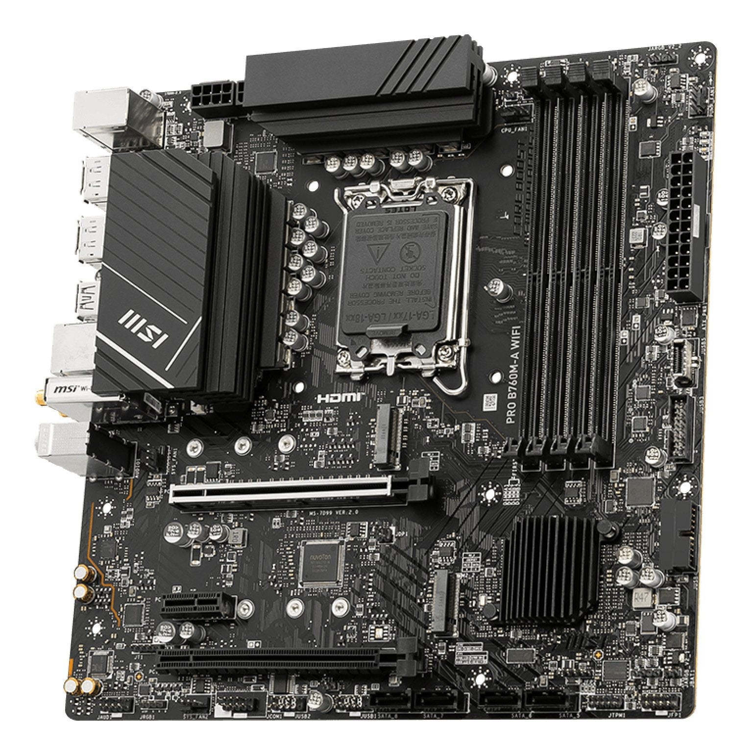 EAN 4711377059572 - MSI PRO B760M-A WIFI placa base Intel B760 LGA 1700 micro ATX imagen 3