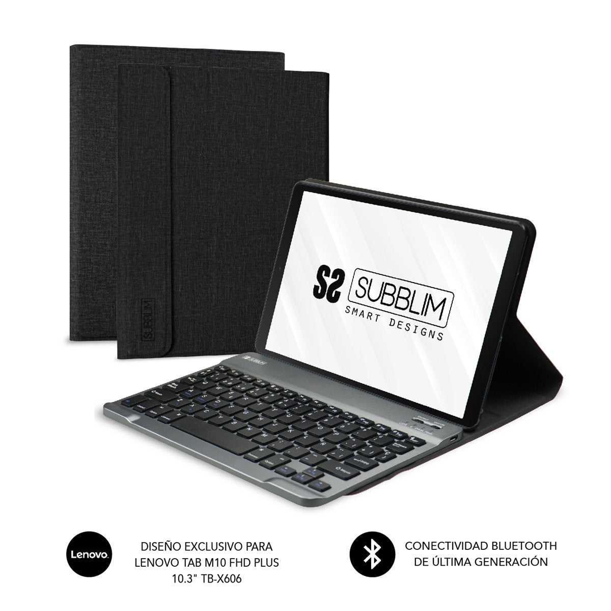 EAN 8436586742072 - SUBBLIM SUBKT3-BTL200 teclado para móvil QWERTY Español Bluetooth Negro imagen 1