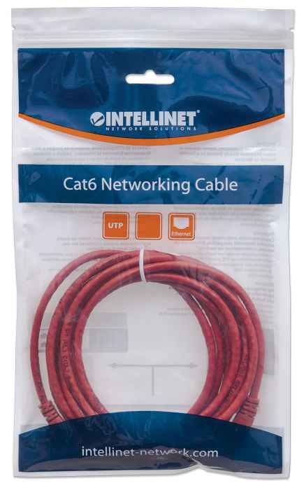 Intellinet Cat6 Utp, 0.5m Cable De Red Rojo 0,5 M U/Utp (Utp)