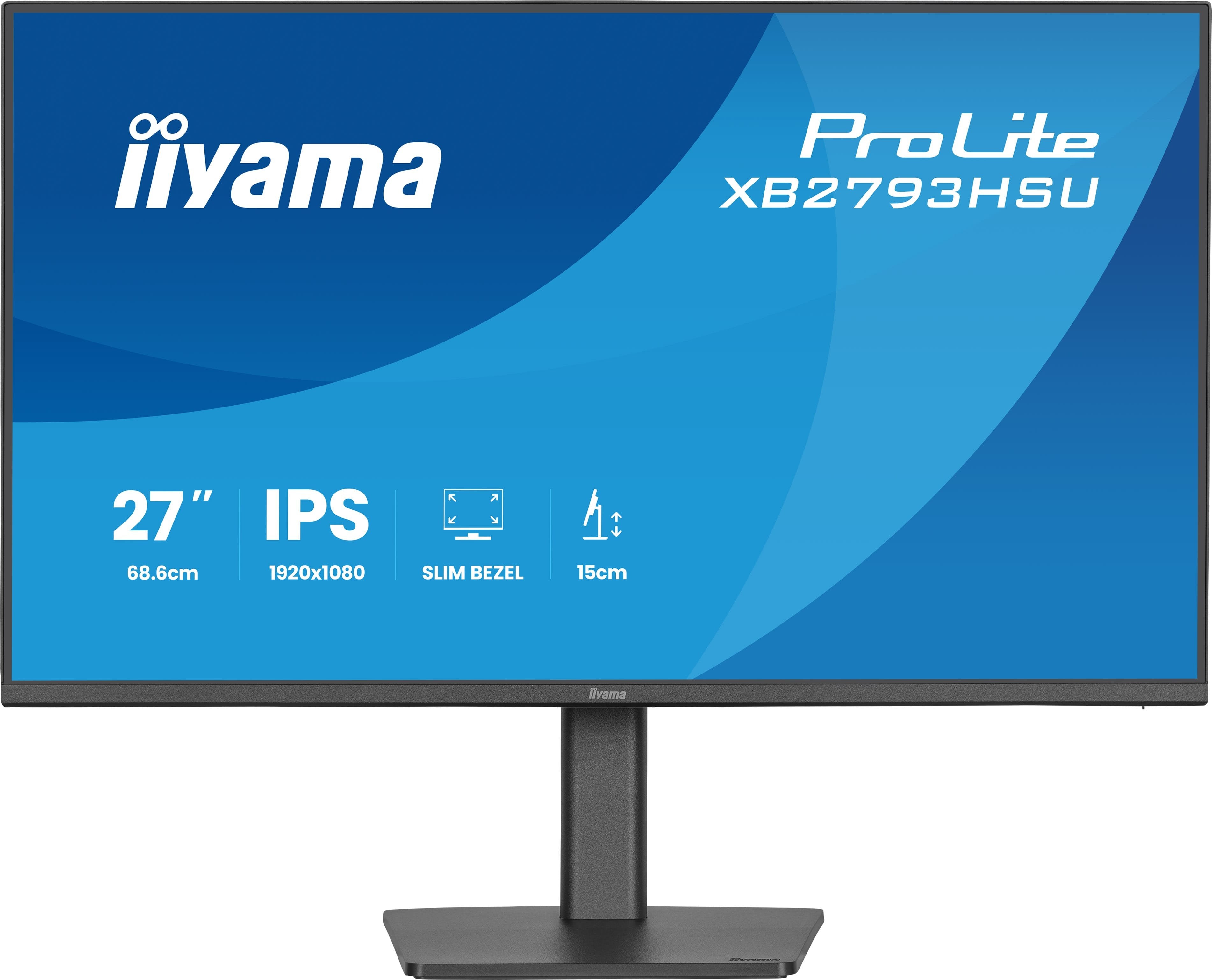Iiyama Prolite Xb2793hsu-B1 Pantalla Para Pc 68,6 Cm (27") 1920 X 1080 Pixeles Full Hd Led Negro
