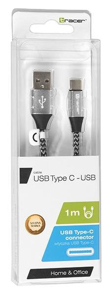 EAN 5907512863343 - Tracer TRAKBK46266 cable USB USB 2.0 1 m USB C USB A Negro, Azul, Plata imagen 3