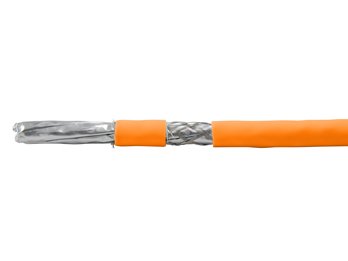 Equip Bobina Cable 100m Cat 7 S/Ftp Lszh Solid Copper Naranja 187321