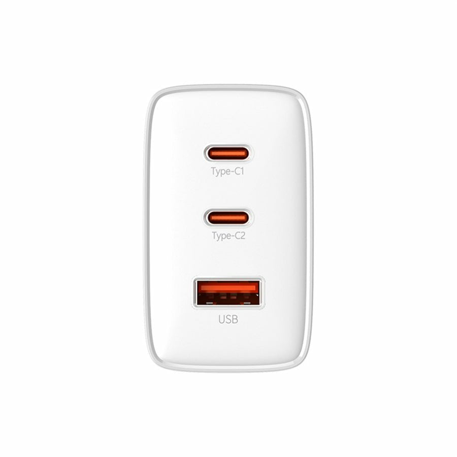Ladowarka Sieciowa Baseus Os-Cube Pro 2xusb-C + Usb, 65w (Biala)