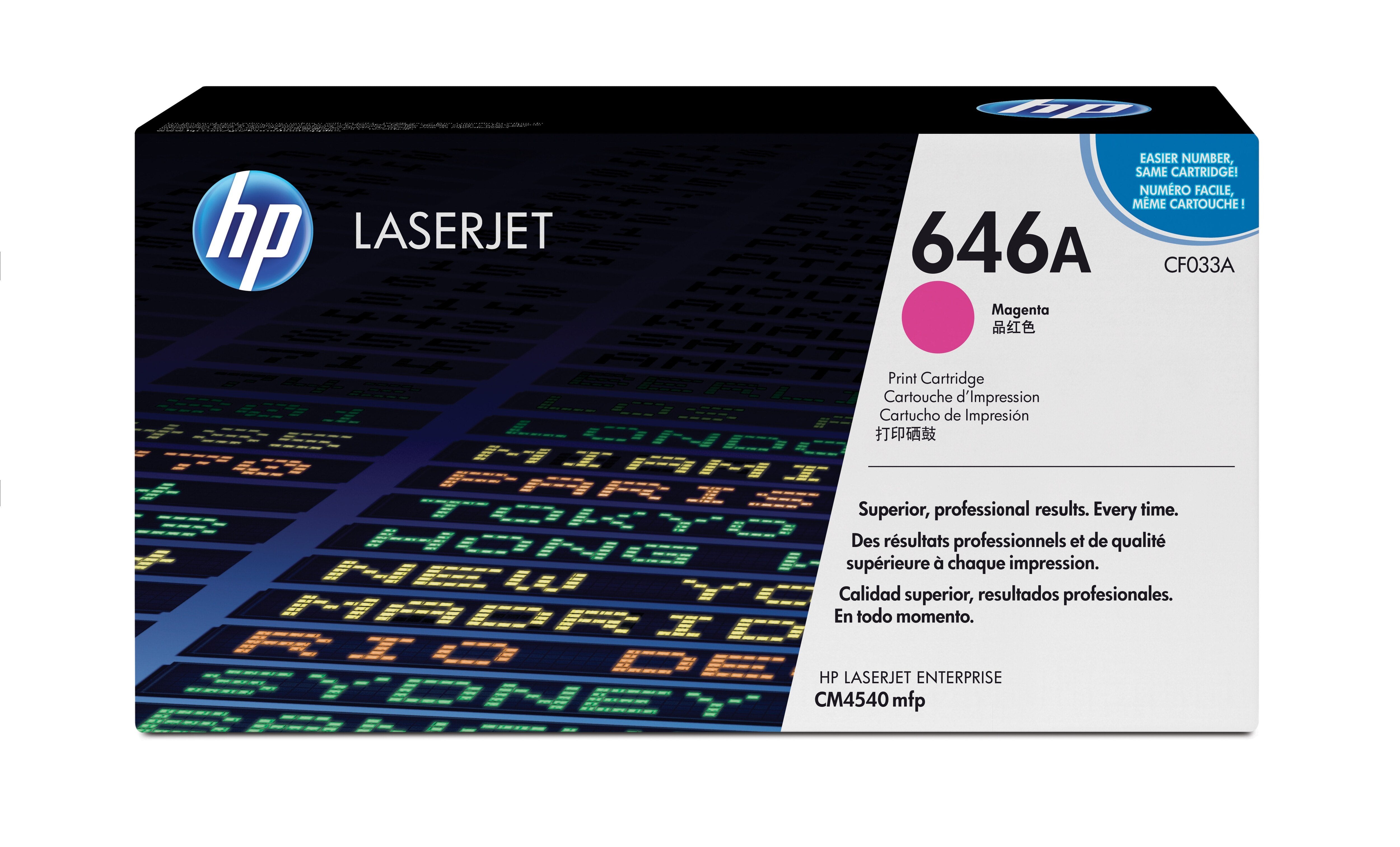 Toner Original Hp 646a Magenta - Cf033a