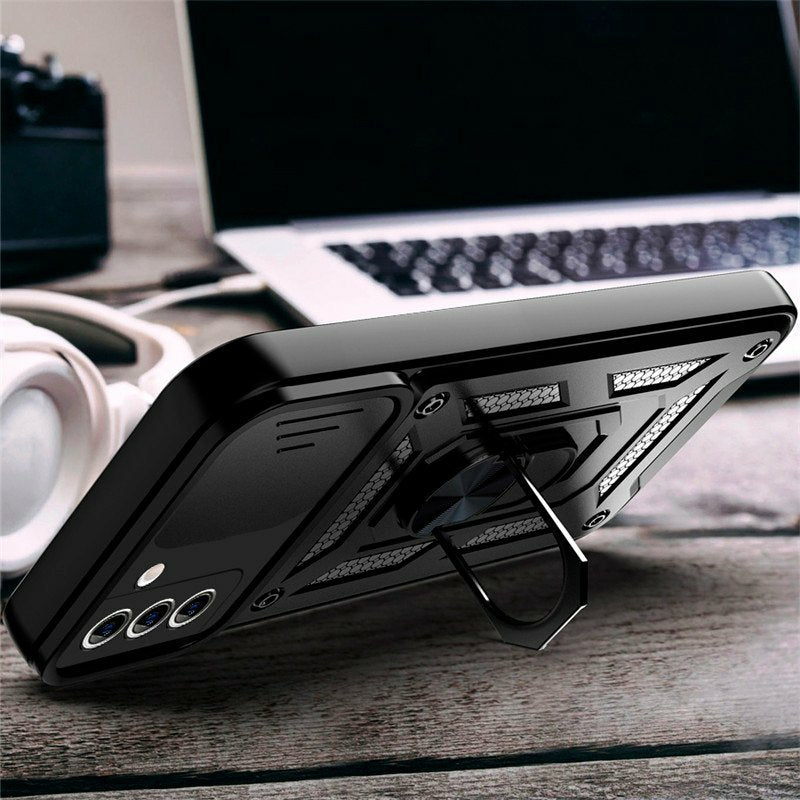Funda Cool Iphone 16 Pro Max Hard Ring Plata