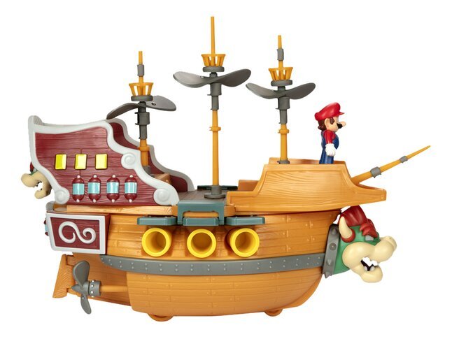 Playset Deluxe Aeronave Bowser Super Mario Nintendo