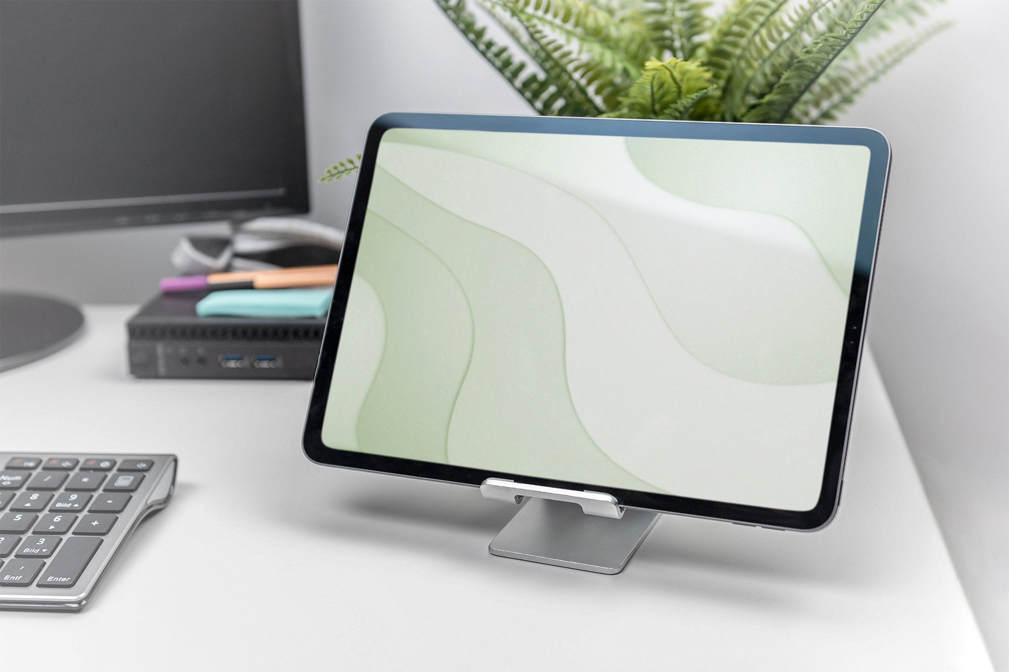Digitus Smartphone Tablet-Ständer Bis Zu 10'', Plata, Alu