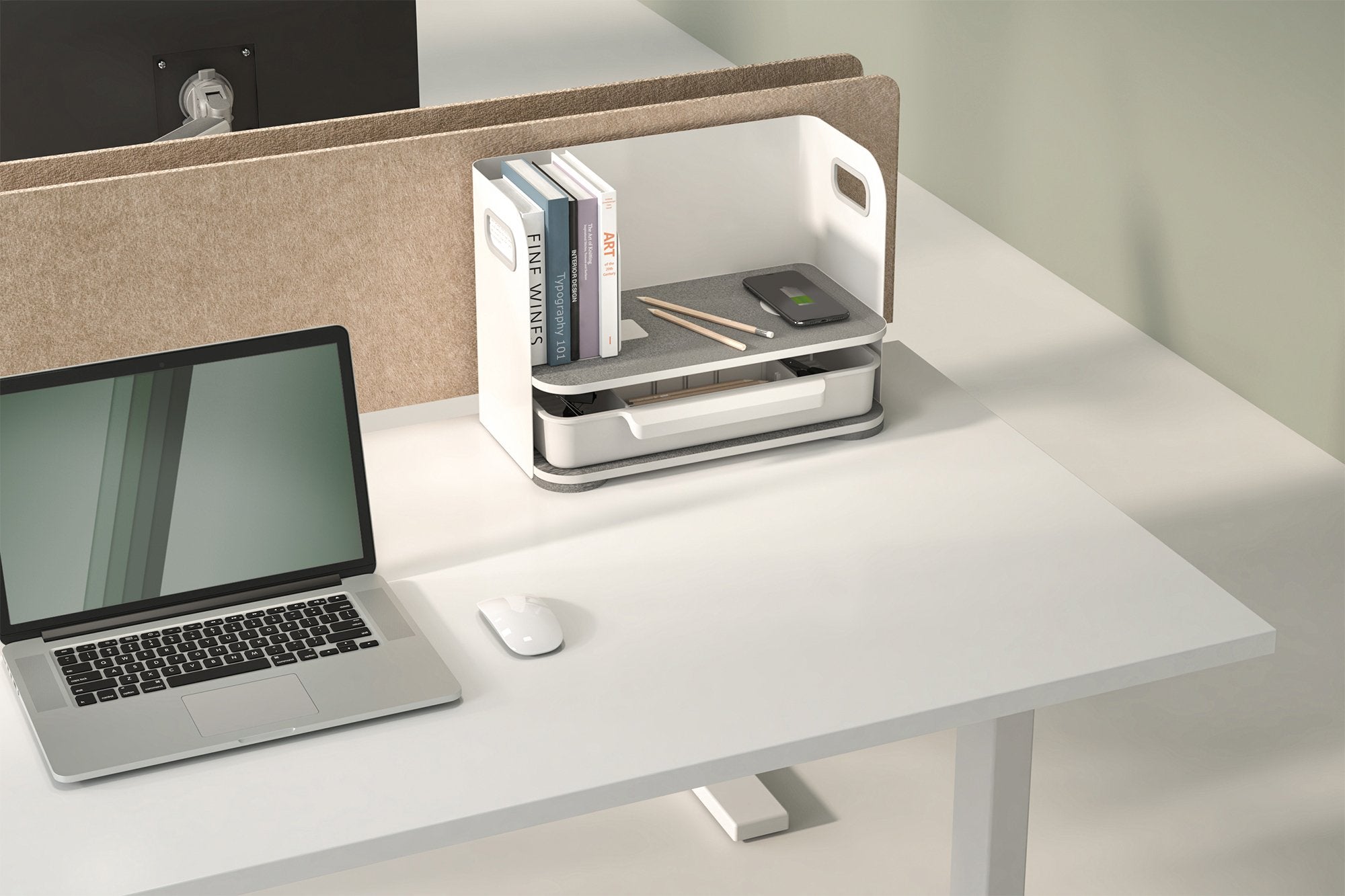EAN 4016032481904 - Digitus DA-90442 bandeja de escritorio/organizador Acero Gris, Blanco imagen 3