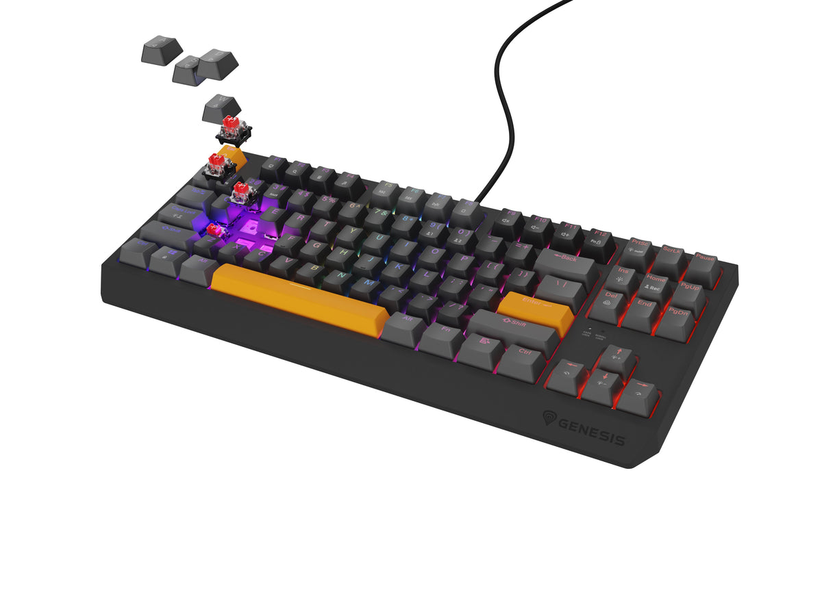 EAN 5901969443318 - GENESIS Thor 230 TKL Anchor Gray Positive Outemu Red teclado Juego USB + RF Wireless + Bluetooth QWERTY N imagen 2