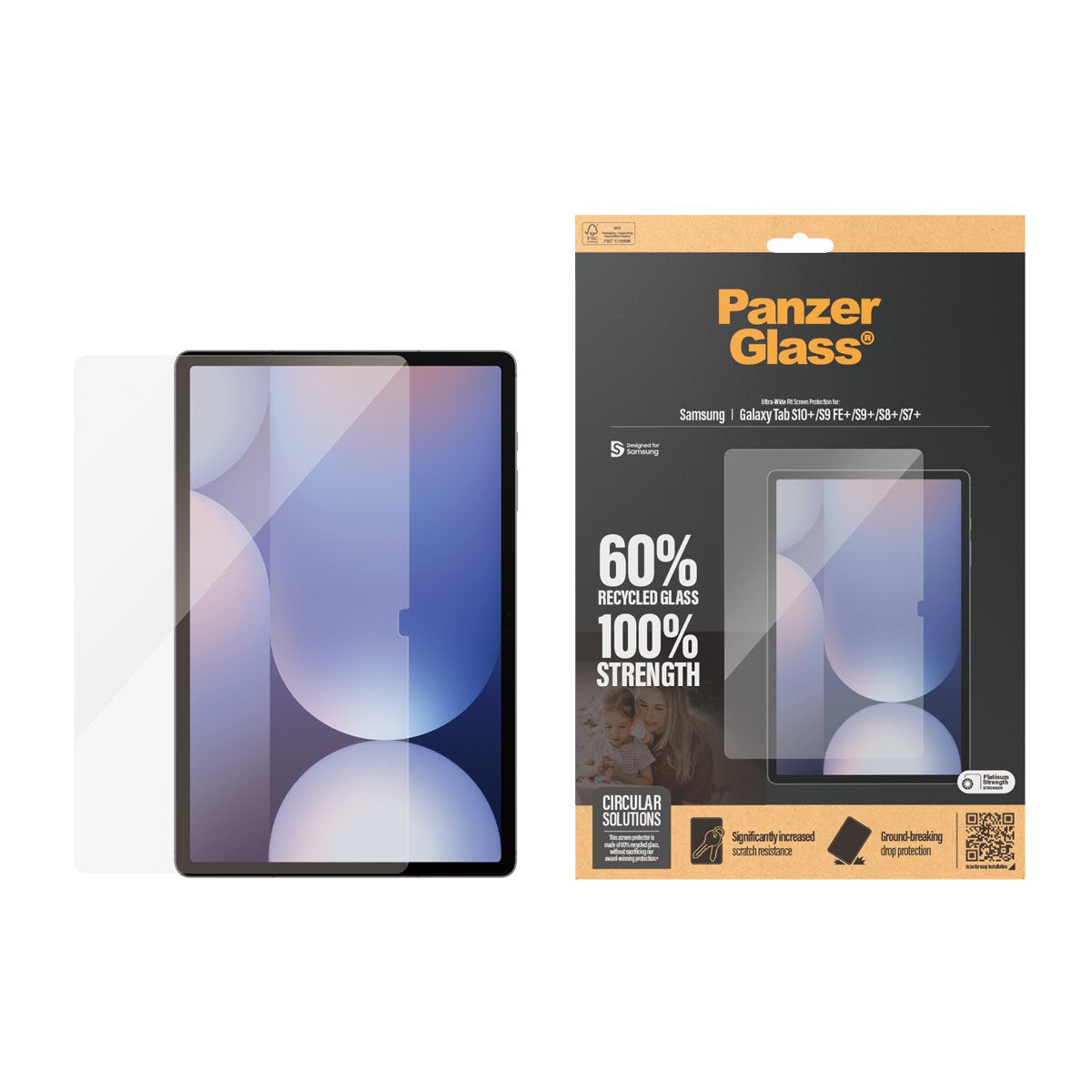 Panzerglass Screen Protector Samsung Galaxy Tab S7+S8+S9+S9 Fe+S10+ Uwf