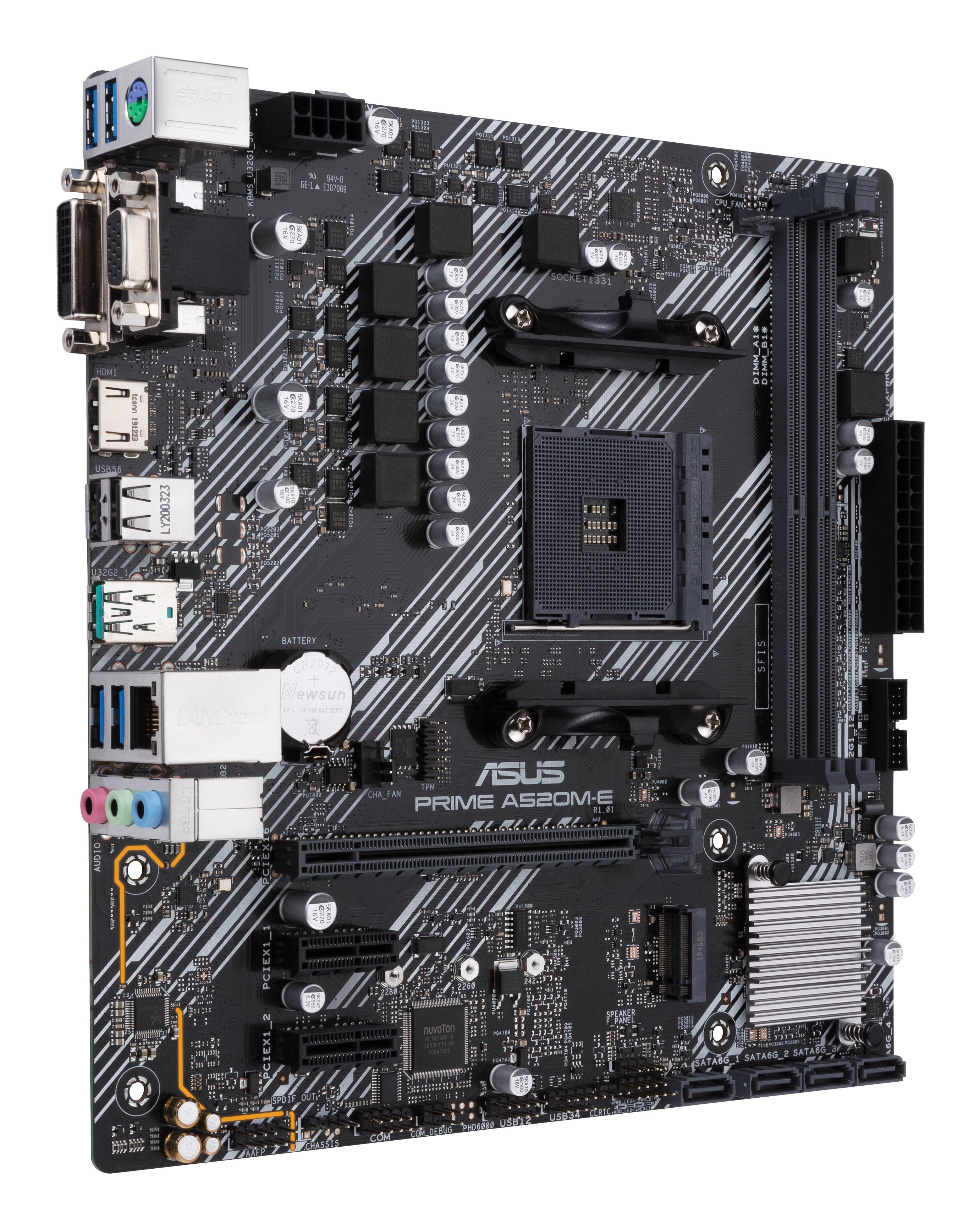Asus Prime A520m-E/Csm Amd A520 Zócalo Am4 Micro Atx