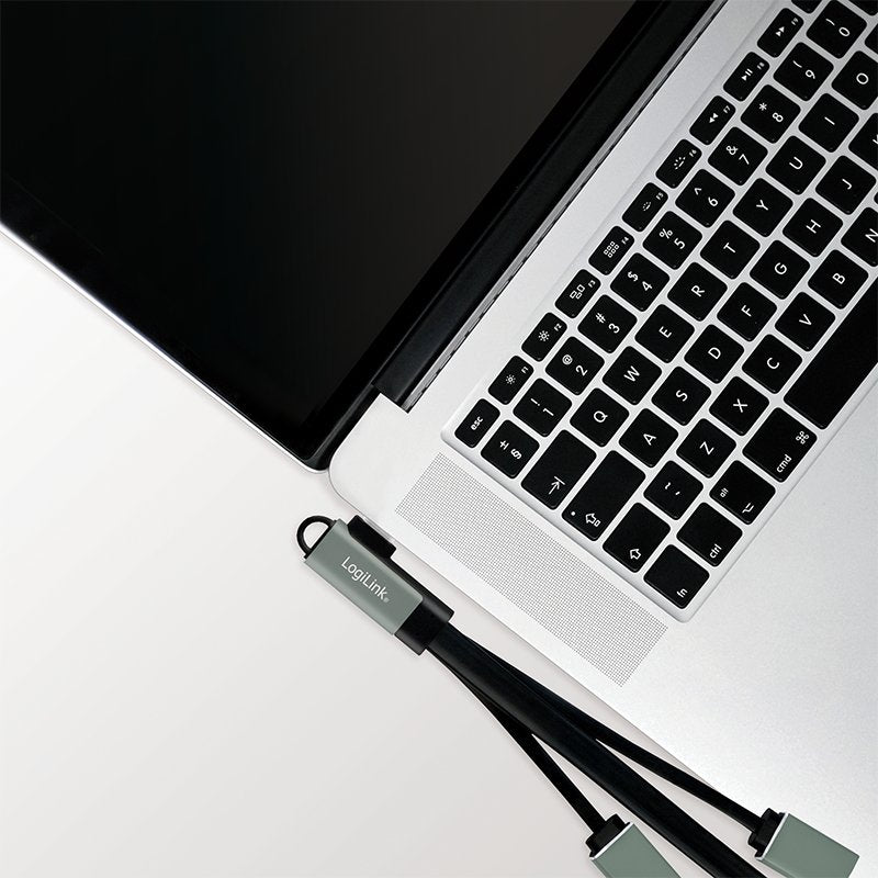 Logilink Hub Usb C De 3 Puertos, 2xusb2.0af + 1xusb3.0af, Conector Acodado