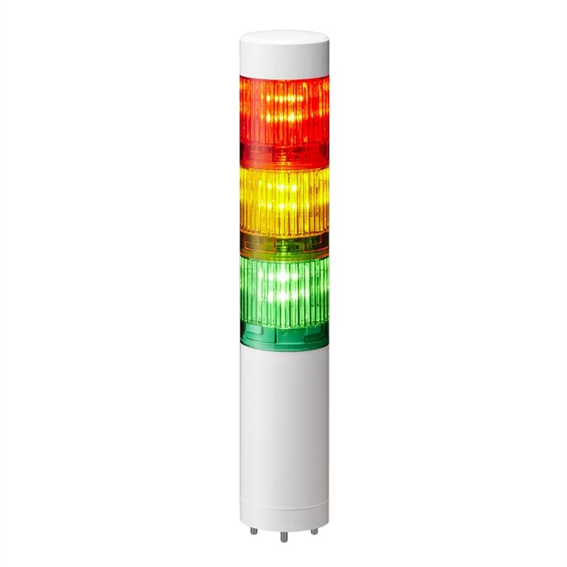 Patlite Torre De Señalización Lr4-302wjnw-Ryg Cableada Led Blanca