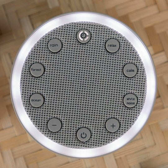Innovagoods Slewel Maquina De Ruido Blanco - Autonomia 60min - Relajacion Con Luz Y Sonido - Bateria 400mah -
