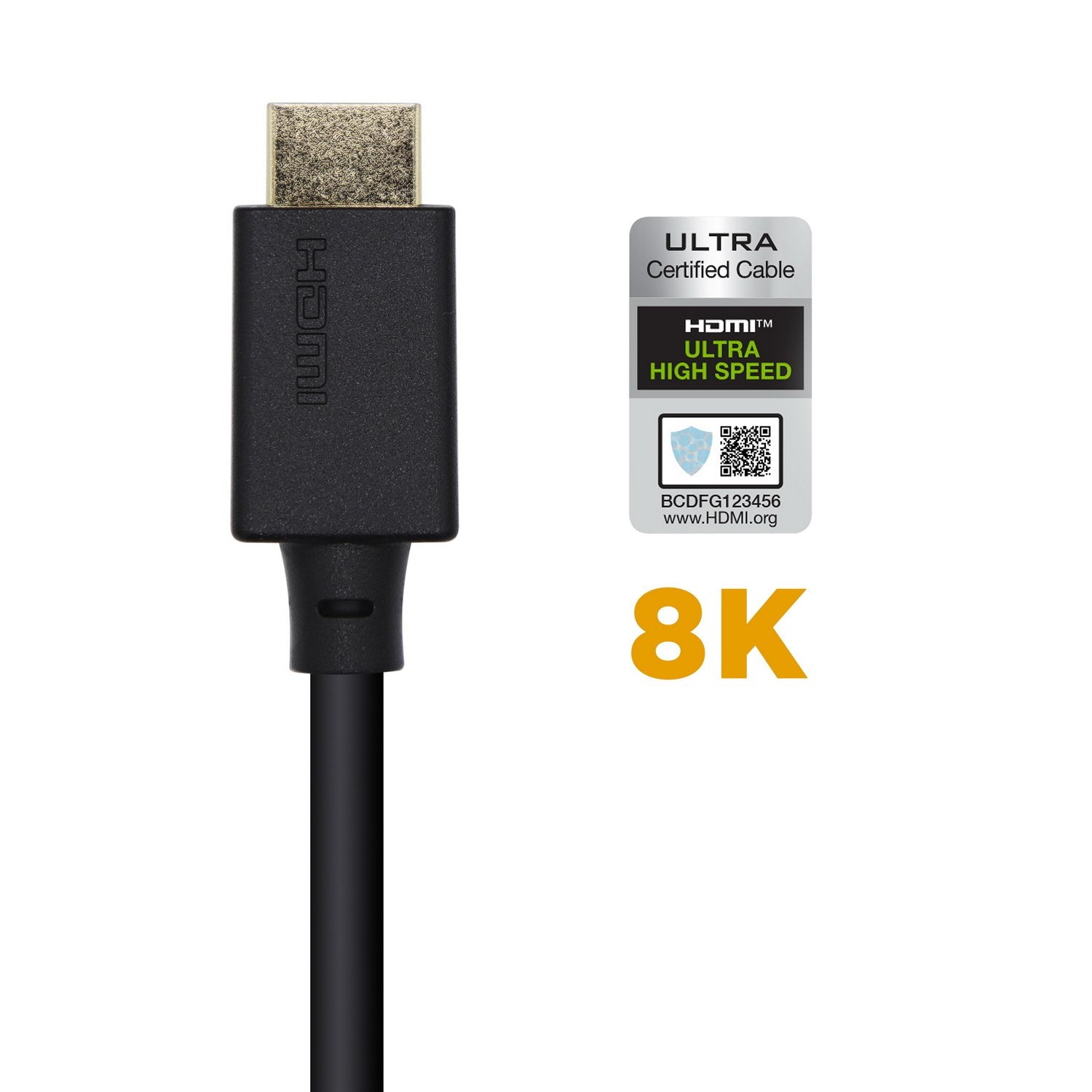 Aisens Cable Hdmi V2.1 Certificado Ultra Alta Velocidad 8k@60hz 48gbps - A/M-A/M - 1m - Negro