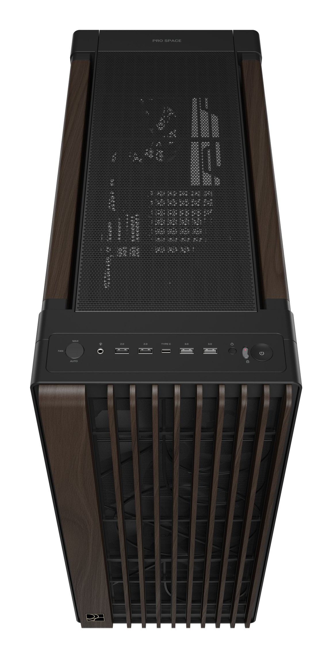 Caja  Pc Asus Geh Proart Pa602 Walnut Wood Tg Pwm Modern Negro