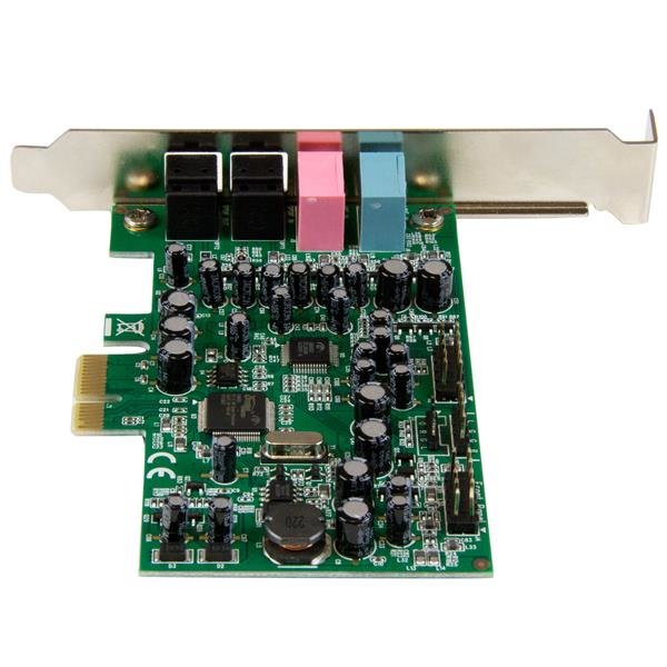 Startech Tarjeta De Sonido Pci Express Sonido Envolvente 7.1 Canales 24bit 192 Khz Pexsound7ch