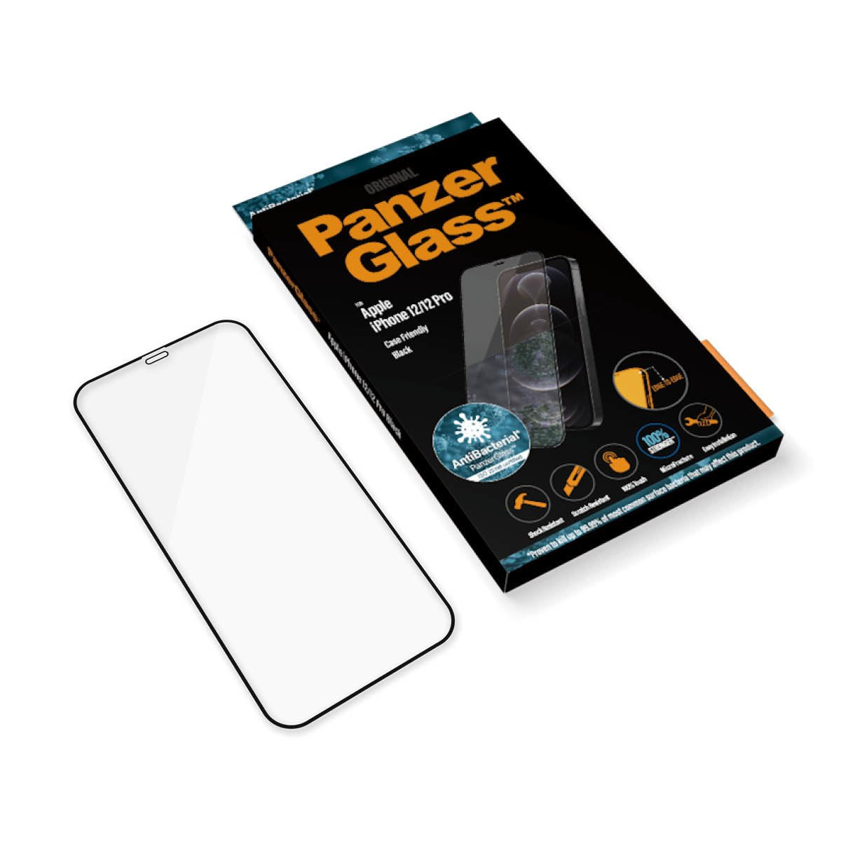 Panzerglass Apple Iphone 12/12 Pro Bordes Redondeados Antibacterianos