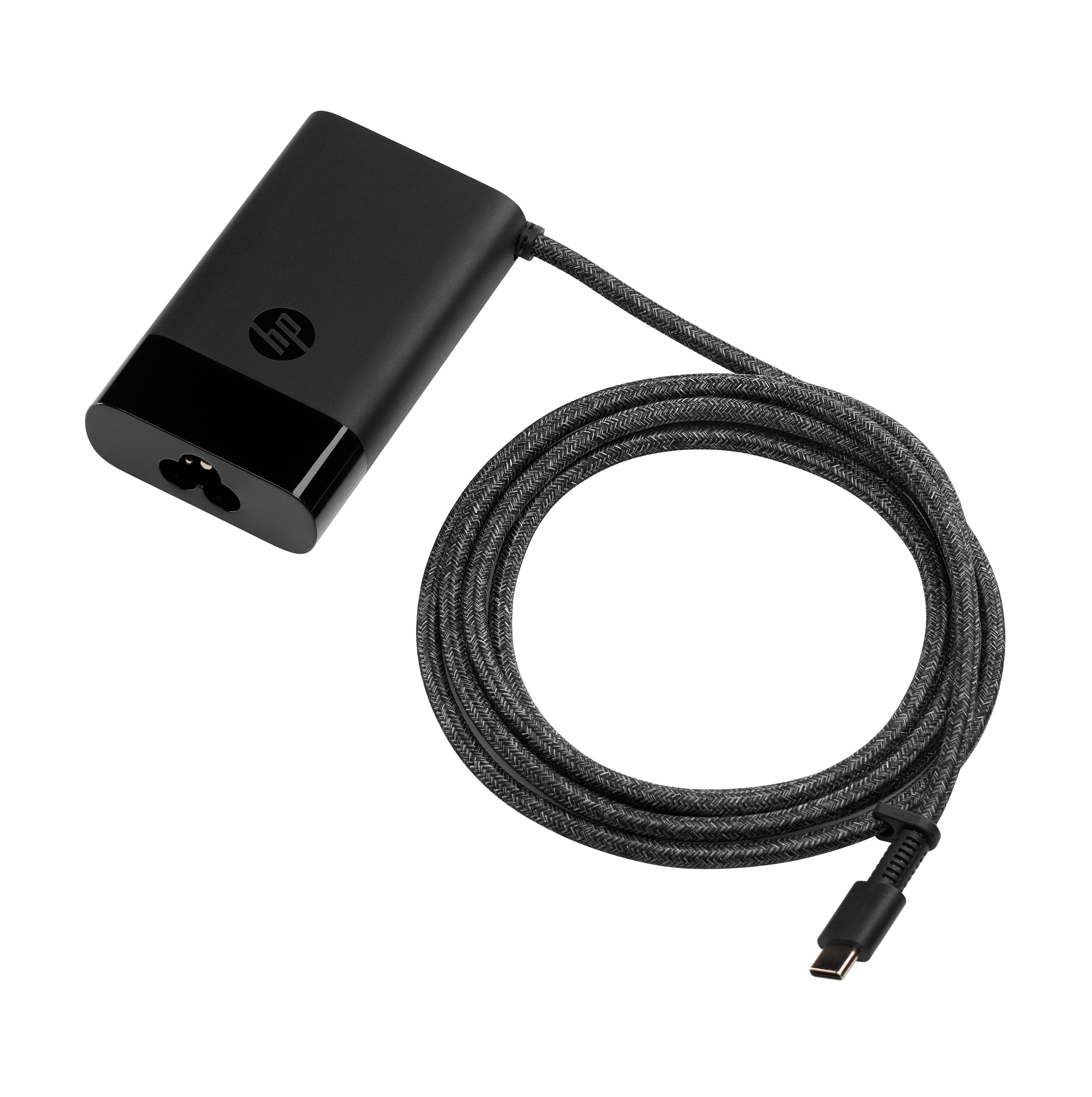 EAN 198122961122 - HP 65W USB-C Laptop Charger adaptador e inversor de corriente Interior Negro imagen 1