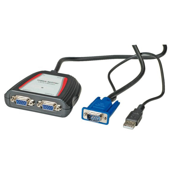 Value Portabler Vga Video-Splitter 2fach 250mhz