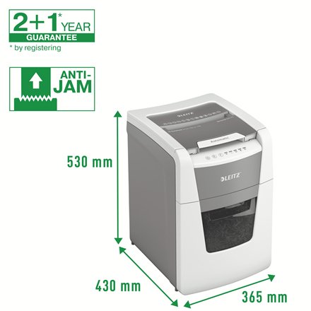 Destructora De Documentos Leitz Iq 100 Autofee P5 / 2x15 / 100 Hojas / 34l / Klamm / Kred /