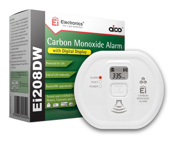 Ei Electronics Ei208d Inalámbrico Interkonnektabel Elektrochemischer Detektor