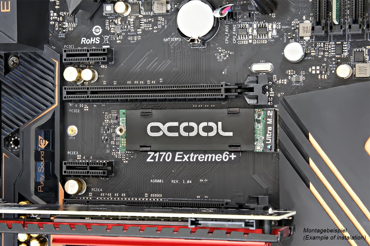 Disipador Ssd M2 Alphacool Hdx 2280 Negro