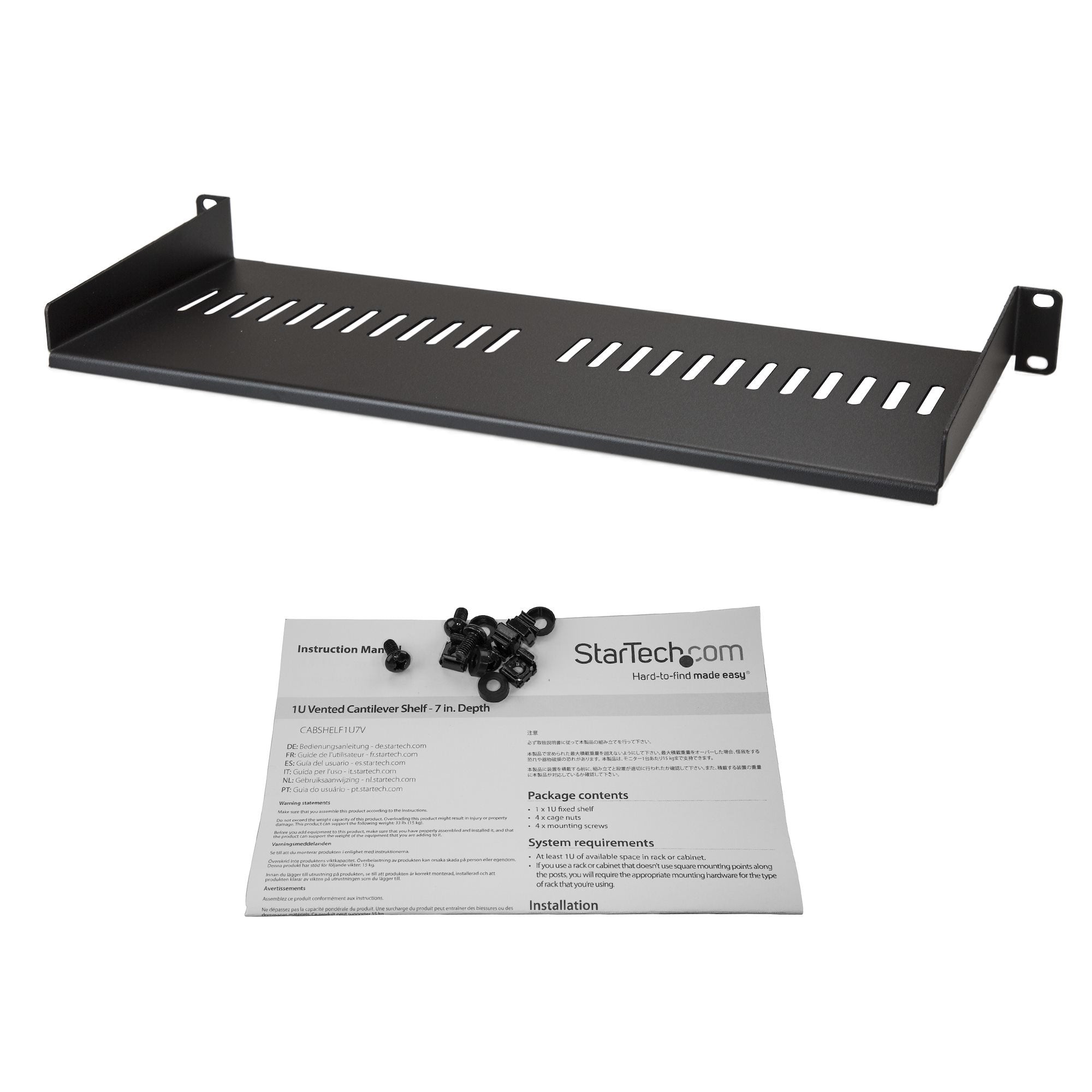 Bandeja Ventilada 1u Para Rack Rack De Servidores De 7 Pulgadas
