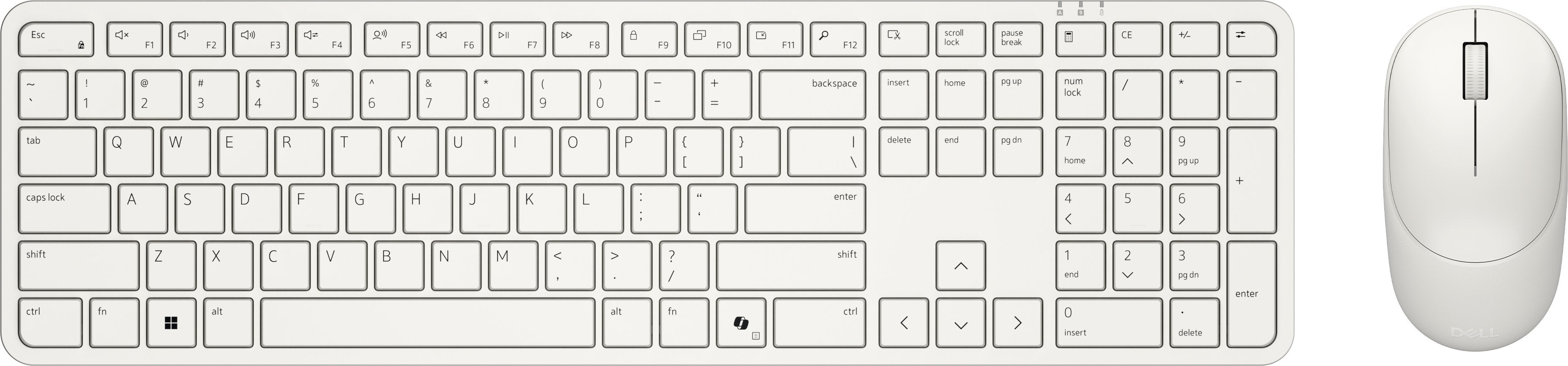 Dell Pro 5 Keyboard And Mouse - Km526 - Spanish (Qwerty) - Light Ash